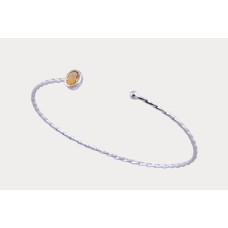 925 Sterling Silver Bracelet with citrine bracelets, BR-0045