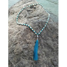 108 Beads,Mala Semiprecious Stone Mala,Tessal  Mala, N atural Stone Mala