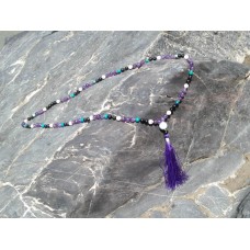 108 Beads,Mala Semiprecious Stone Mala,Tessal Mala, Natural Stone Mala